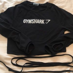 GYMSHARK Black crop top
